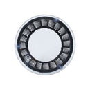 Boho Arias - Side Table With Tempered Glass Top And Rattan Wrap