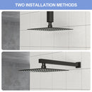 8" Square Rain Shower Head, Ceiling / Wall Mount Stainless Steel Bath Fixture