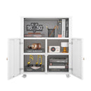 Home Office Printer Stand With Wheels And File Cabinet