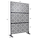 Outdoor & Indoor Metal Freestanding Decorative Privacy Screen