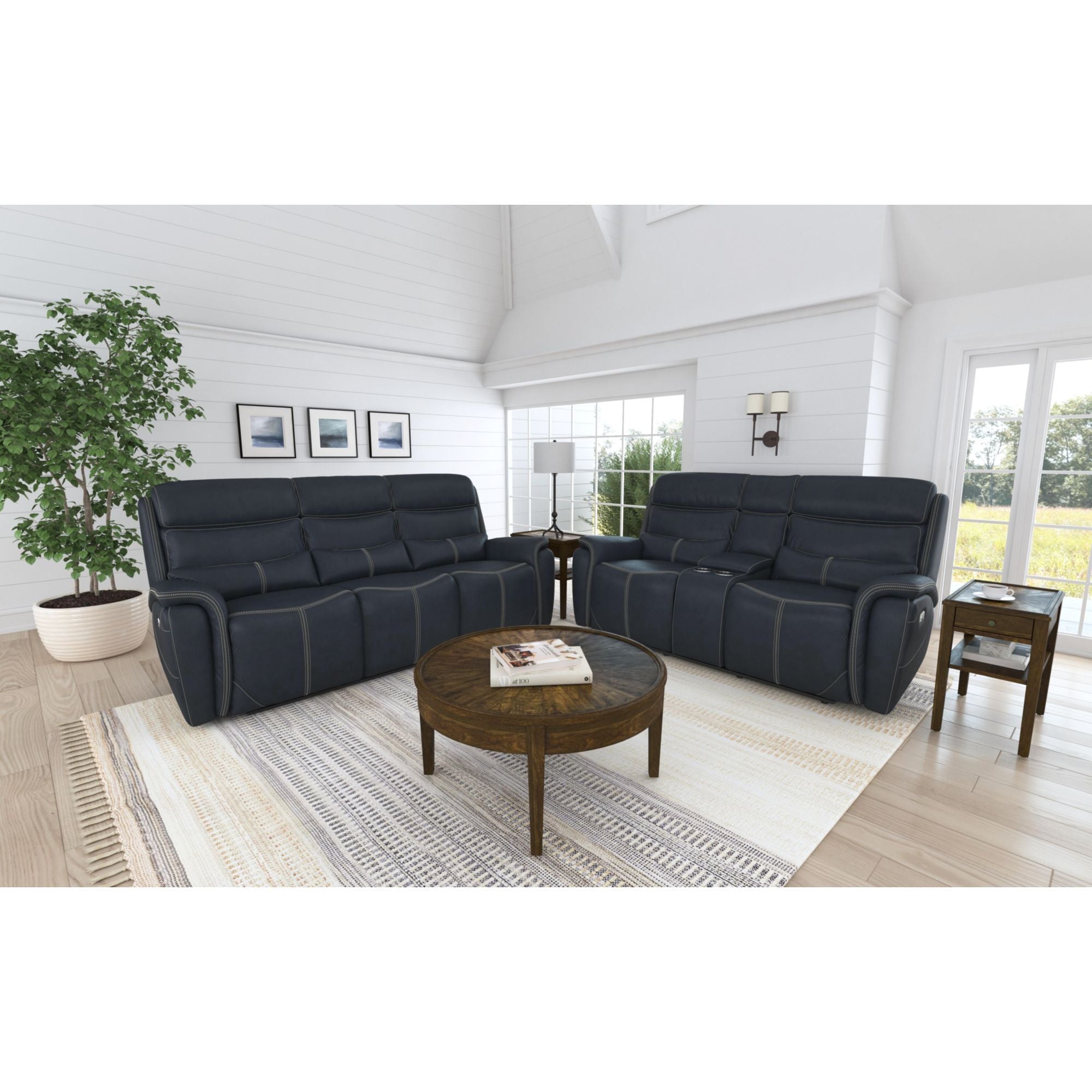 Aruba - Power Motion Loveseat With Power Headrest And Console