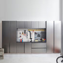 Nova - Series Garage Cabinet Set A With Soft Closing Doors - Metallic Gray