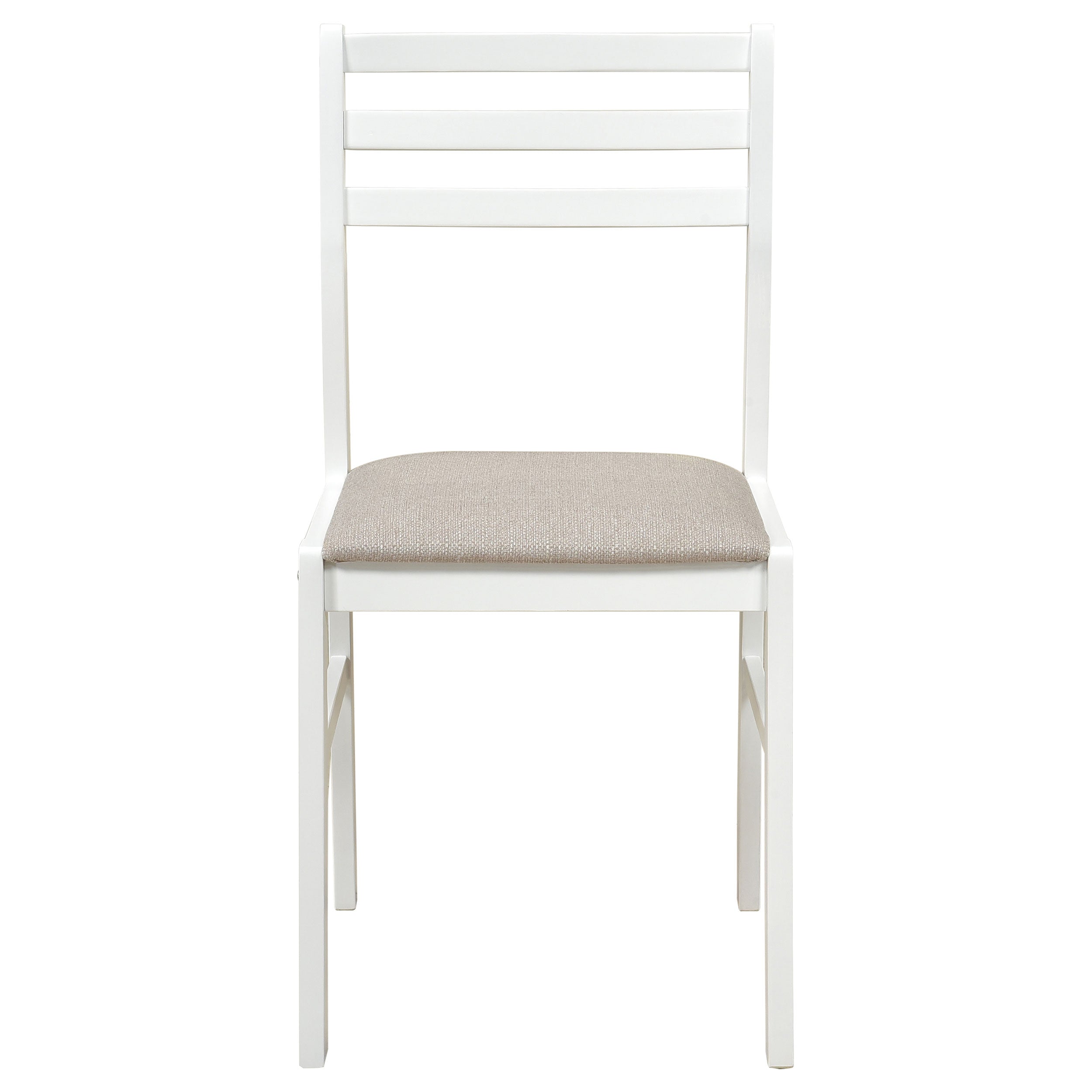 Bucknell 3-piece Round Drop Leaf Dining Table Set White — view 9