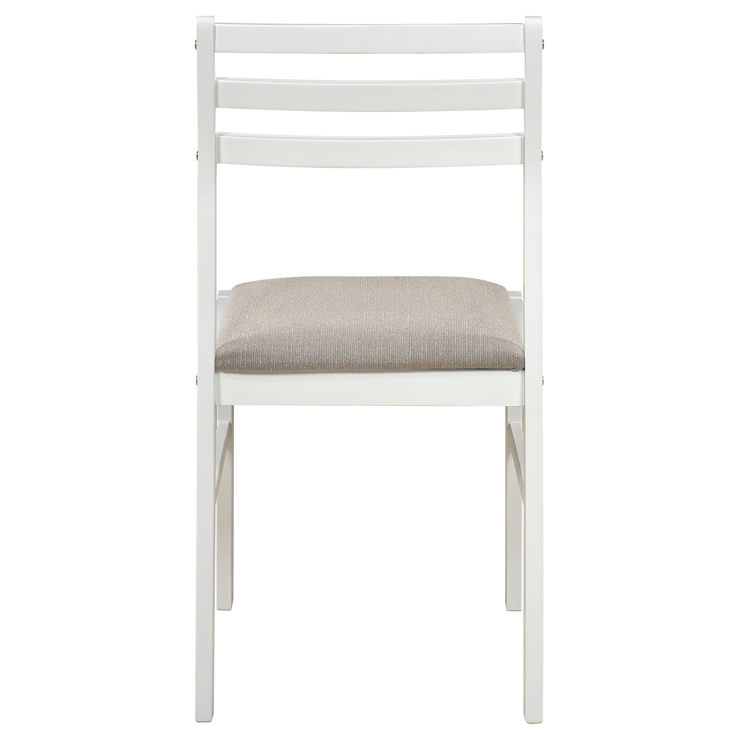 Bucknell 3-piece Round Drop Leaf Dining Table Set White — view 11