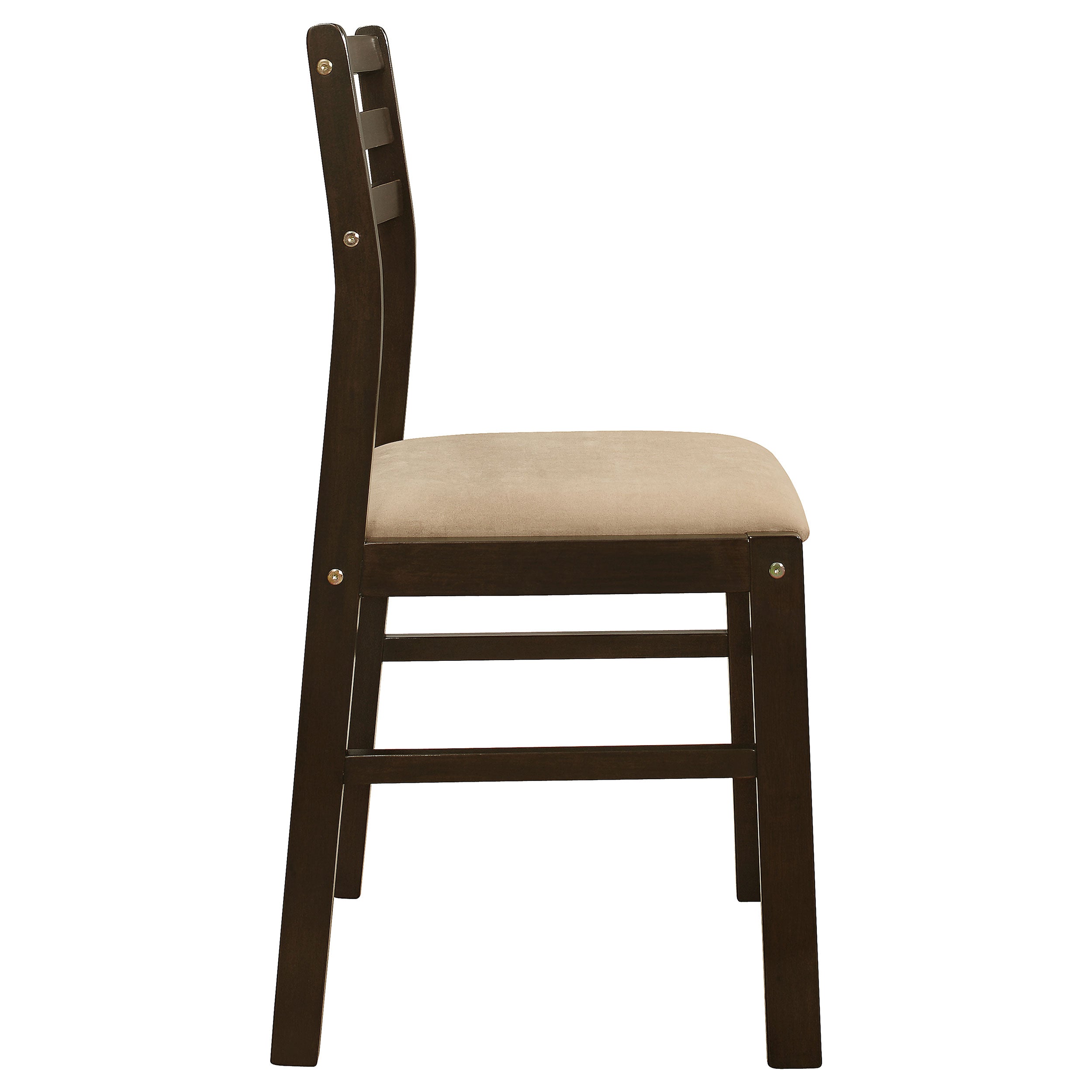 Bucknell 3-piece Round Drop Leaf Dining Table Set Cappuccino — view 11