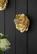 Rose Hanging Wall Accents (Set of 2) - Gold