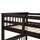Stairway Bunk Bed With Storage And Guard Rail For Bedroom