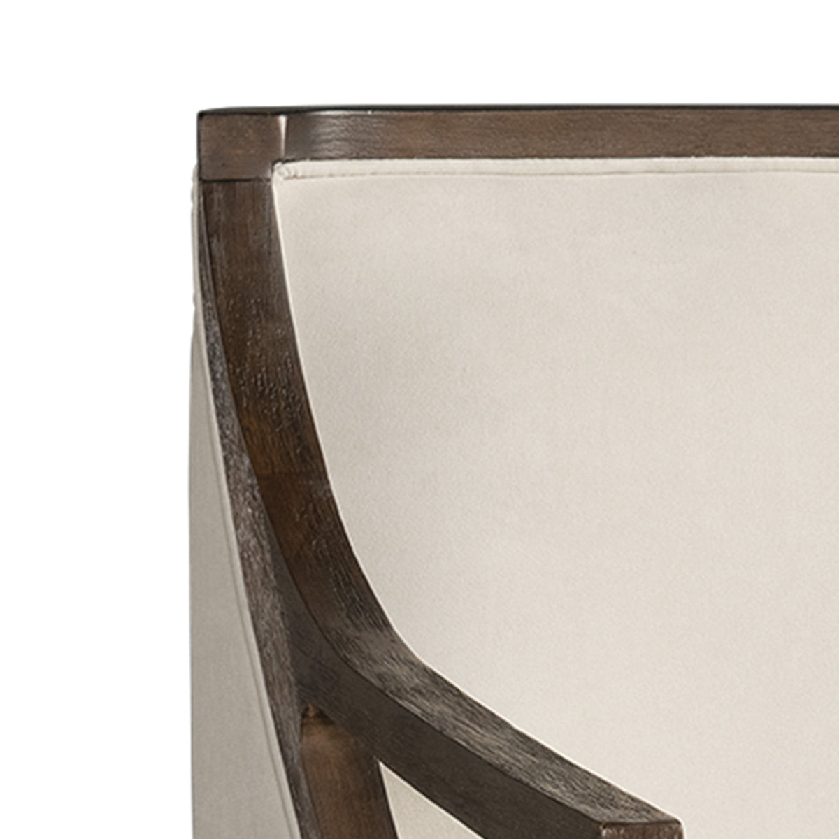 Hopkins Accent Chair With Brown Frame in Beige by Elements International, view 4