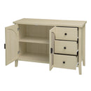 Rattan 2 Door 3 Drawer Cabinet, Suitable For Bedroom - Natural