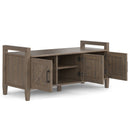Ela - Entryway Storage Bench - Smoky Brown