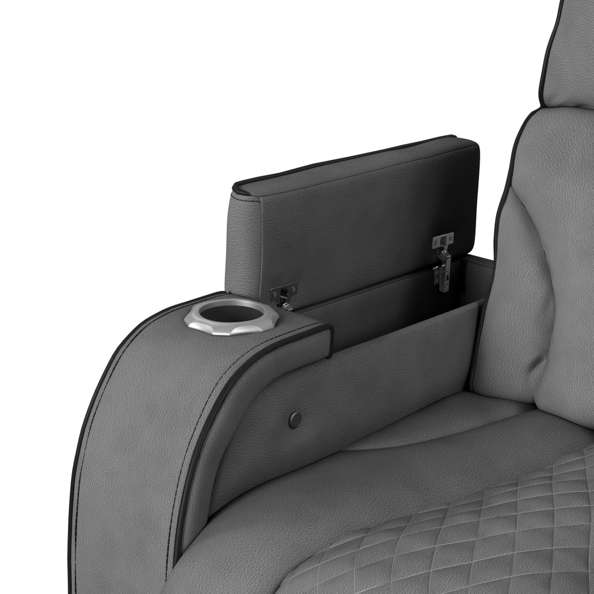 Blitz Motion Recliner With LED in Dark Gray by Elements International, view 4