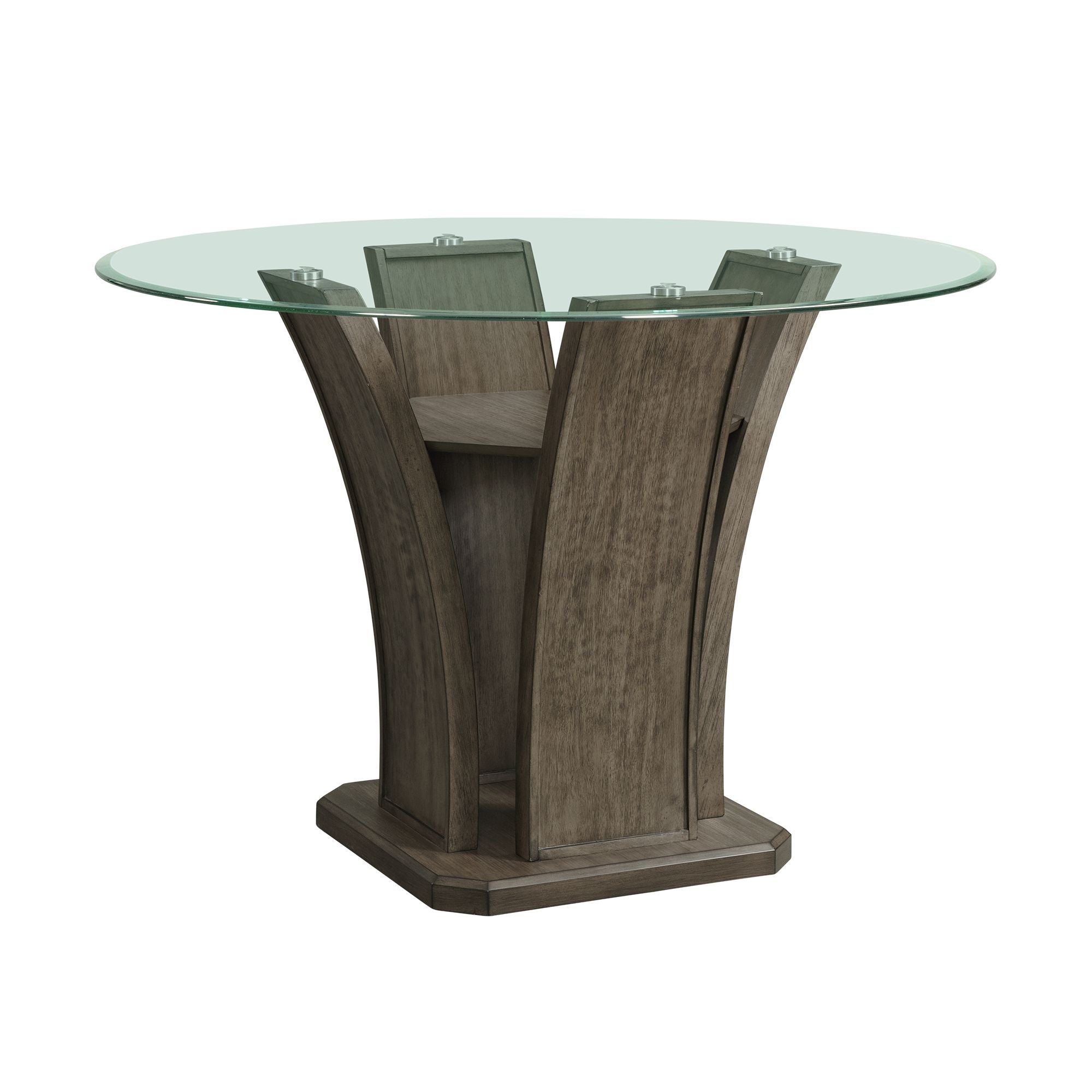 Dapper Round Counter Height Dining Table in Dark Brown by Elements International