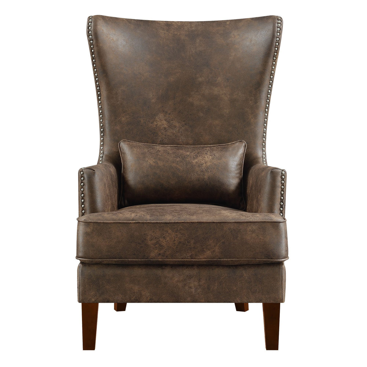 Kori (724) Chair With Chrome Nails in Sierra Toffee by Elements International, view 2