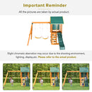 Children's Playset 3 In 1 With Slide, Swings, And Climber