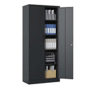 Heavy Metal Garage Storage Cabinet With Locking Doors, Steel, Adjustable Shelves