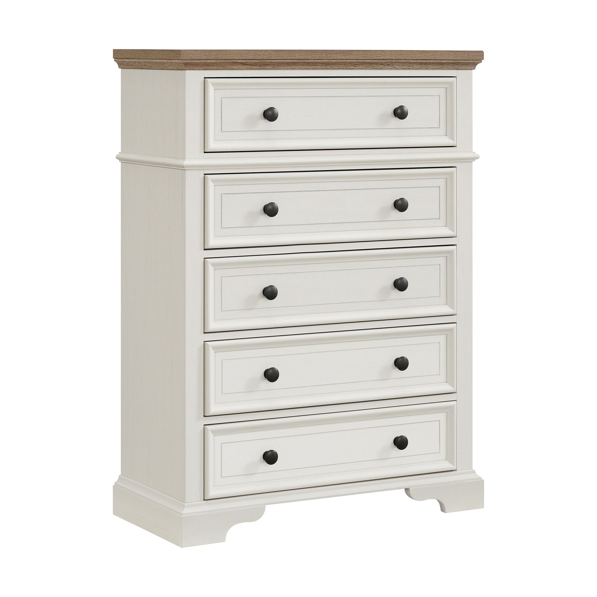 Eastwood Youth Upholstered Bedroom Set in White by Elements International, view 3