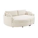Oversized Double Chaise Lounge Sofa With USB Ports