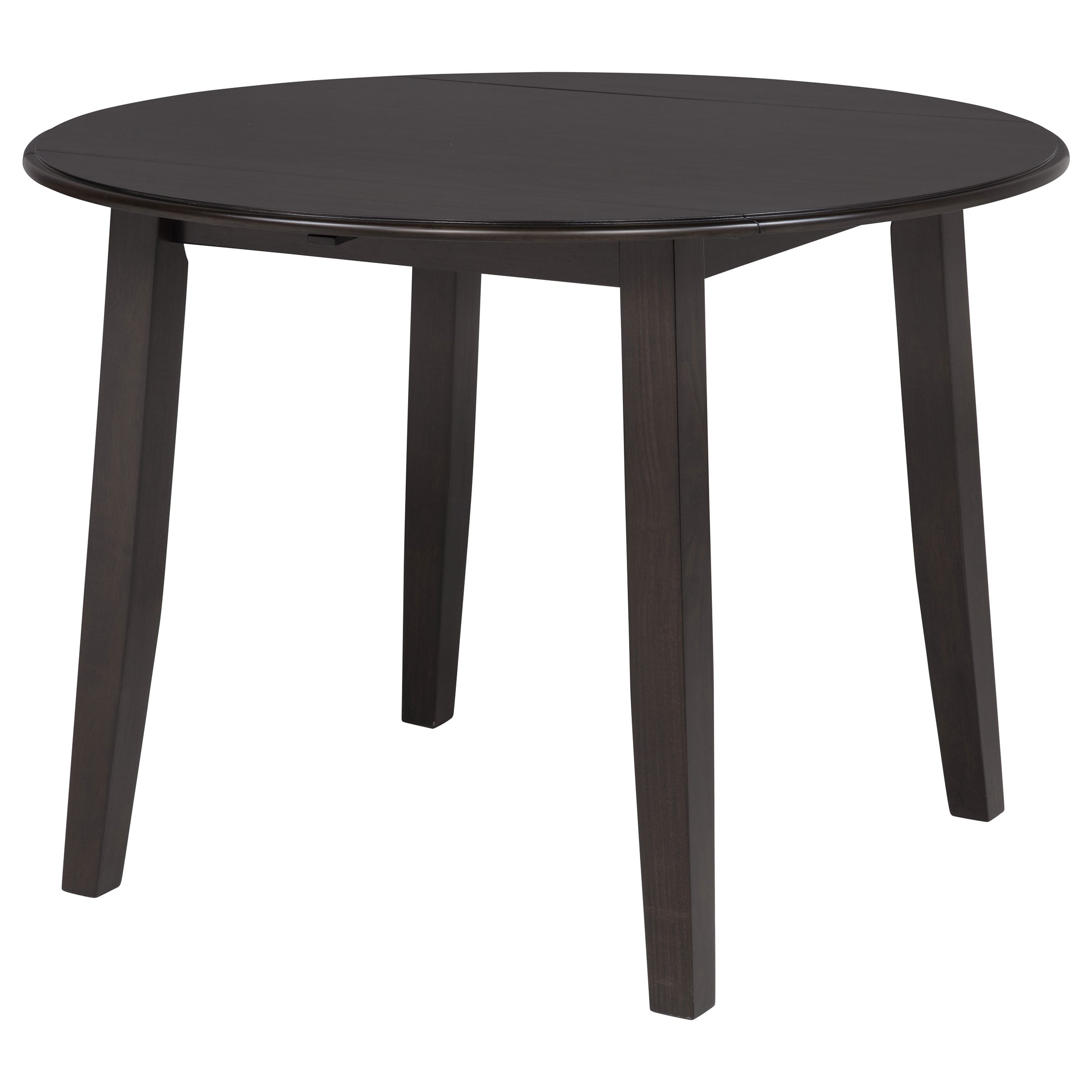 Catley 5-piece Round Drop Leaf Dining Table Set Dark Coffee — view 5