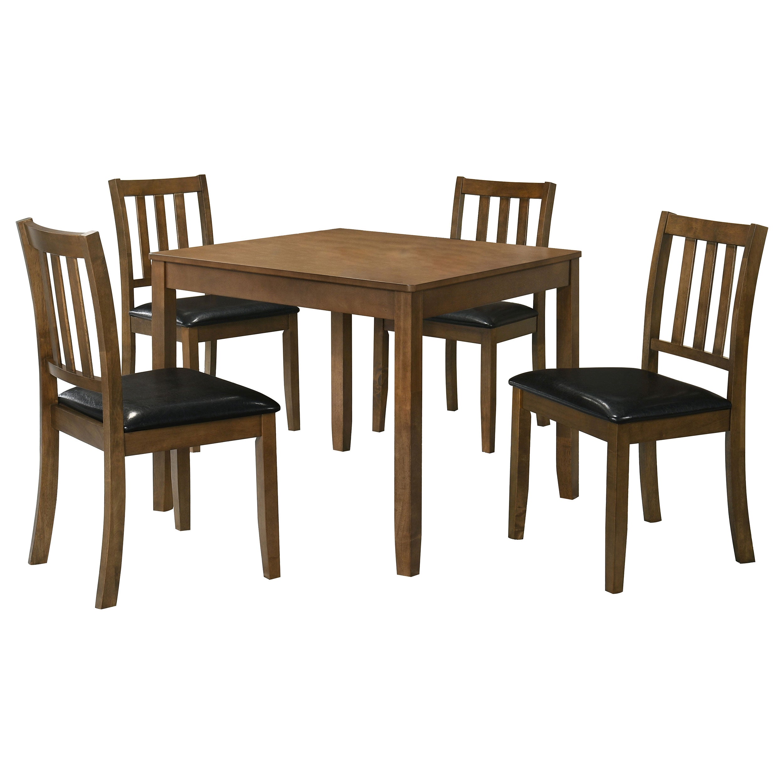 Parkwood 5-piece Square Dining Table Set Honey Brown — view 2