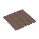 Plastic Interlocking 44 Pack Patio Deck Tiles, Square Waterproof Outdoor All Weather Use