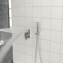 Dual Shower Head Ceiling Mount Square Rain Shower System With Adjustable Flow