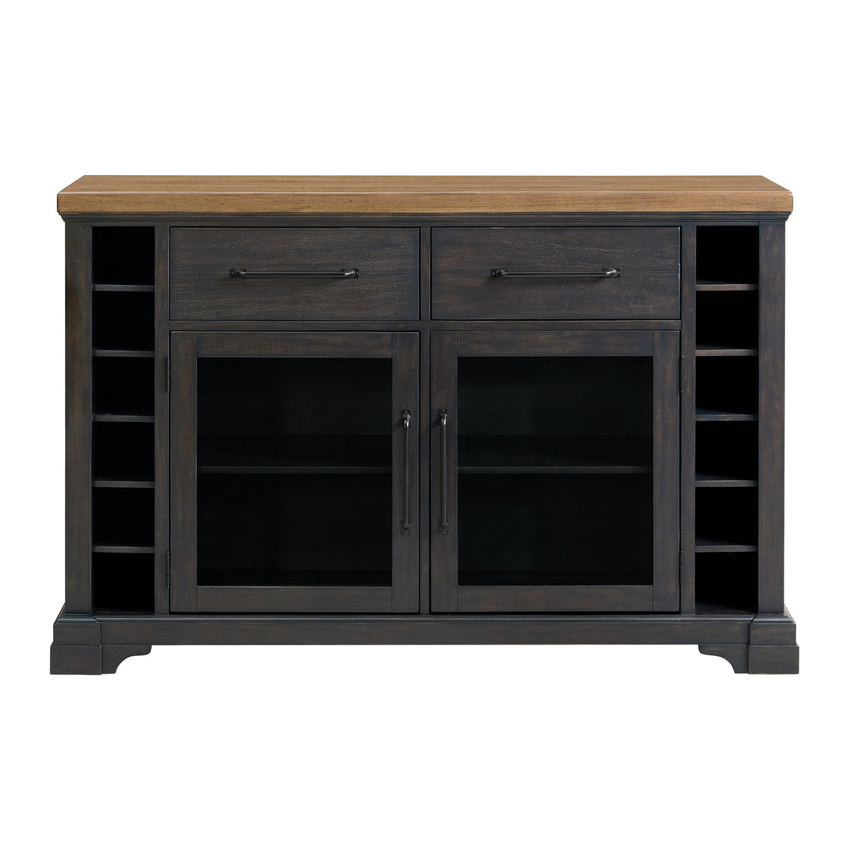 Montrose Server in Espresso And Brown by Elements International, view 2