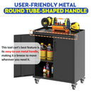 Heavy Duty Metal Garage Storage Cabinet With Wheels Sturdy Tool Organizer