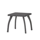 Honolulu - Modern Chat Set of 5 With Wicker - Gray / Silver