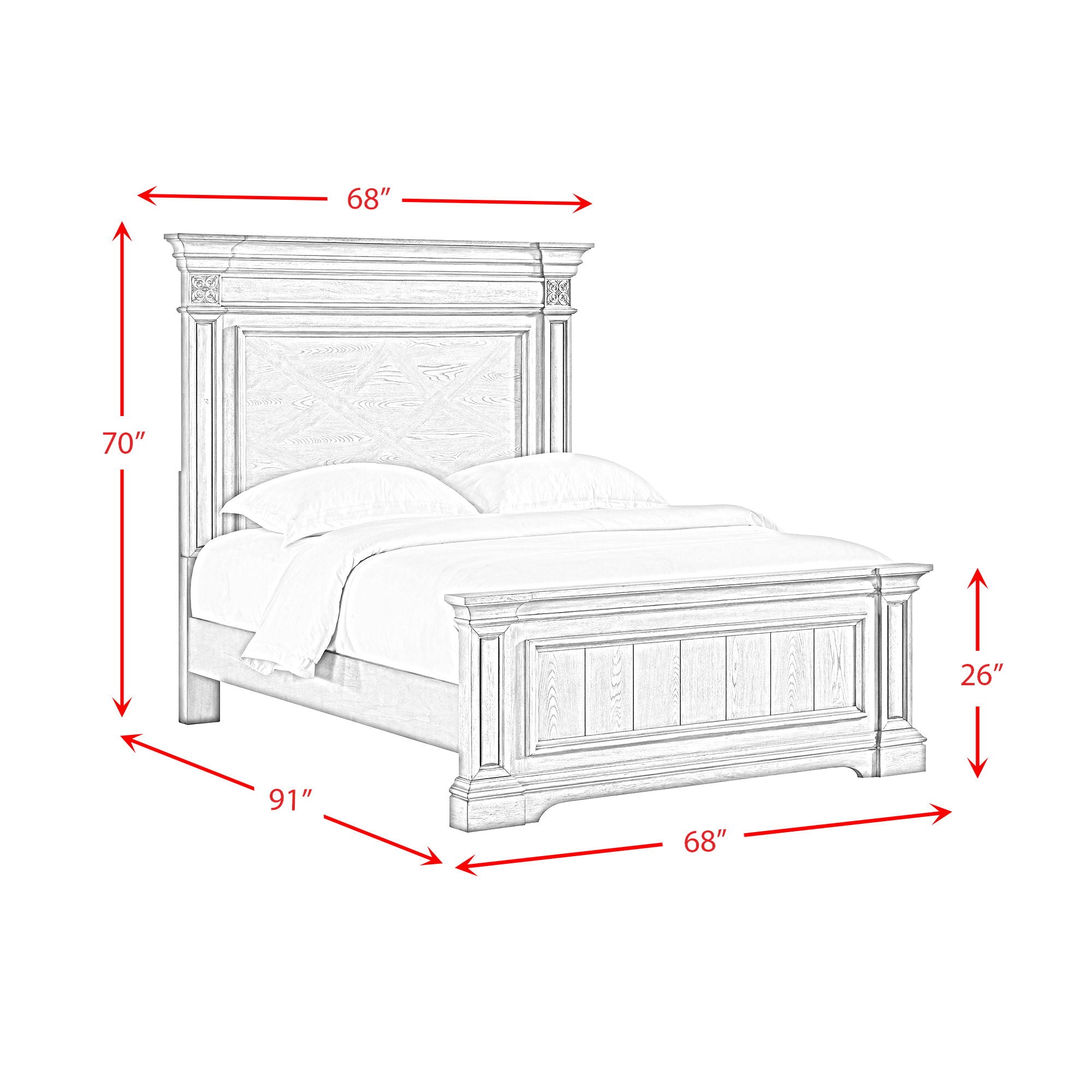 Glenmore - Panel Bed