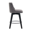 Swivel Bar Stools & Button Tufted Back (Set of 2)