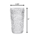 Paisley Style Acrylic Hi Ball Glasses (Set of 4)