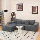 Modern Cloud Sectional Sofa With L-Shape Chaise