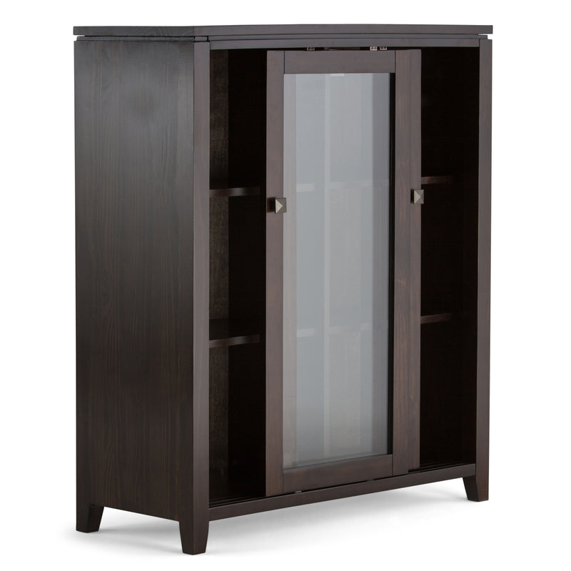 Cosmopolitan - Medium Storage Cabinet - Mahogany Brown