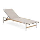 Hargrove - Outdoor Patio Aluminum Chaise Lounge (Set of 2) - Natural / Silver