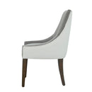 Jackson - Upholstered Dining Chair Elegant Design - Smoke / White