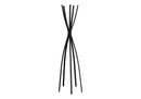 Free Standing Coat Rack 5 Hooks For Entryway - Black