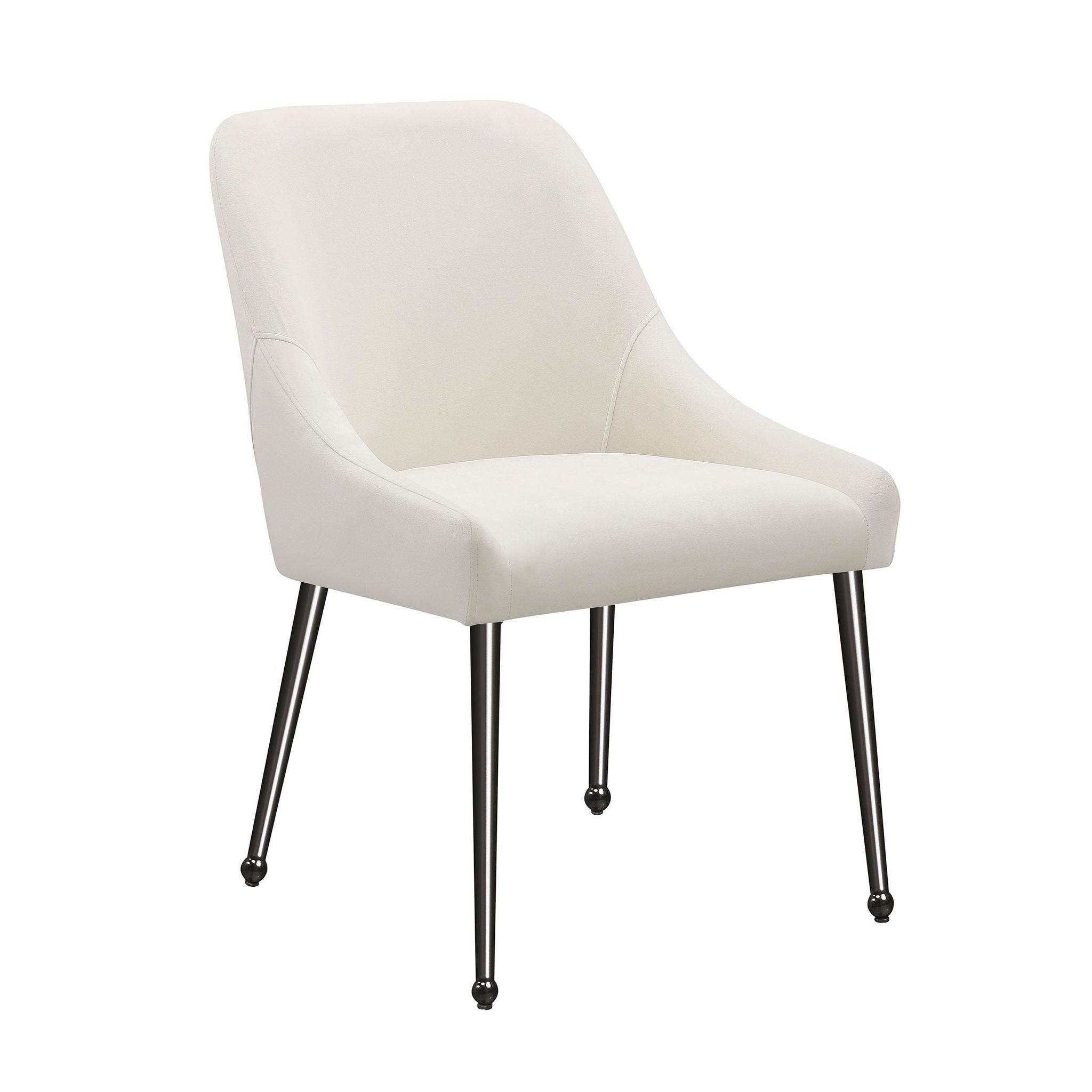 Mayette Upholstered Dining Side Chair Ivory (Set of 2) - Atlantic Fine Furniture Melbourne FL