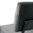 Modern Upholstered Dining Chair With Metal Legs
