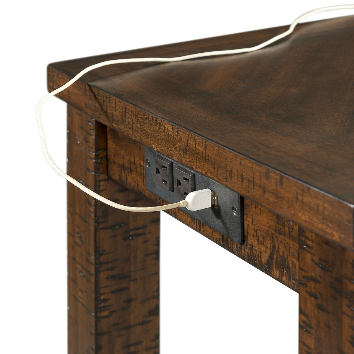 Jax Bar Table Single Pack (Table And Three Stools) in Dark Walnut by Elements International, view 2