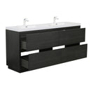 Bathin Freestanding Bathroom Vanity With Double Sinks, Bathroom Storage Vanity Cabinet With Stone Resin Countertop And Soft Close Drawers