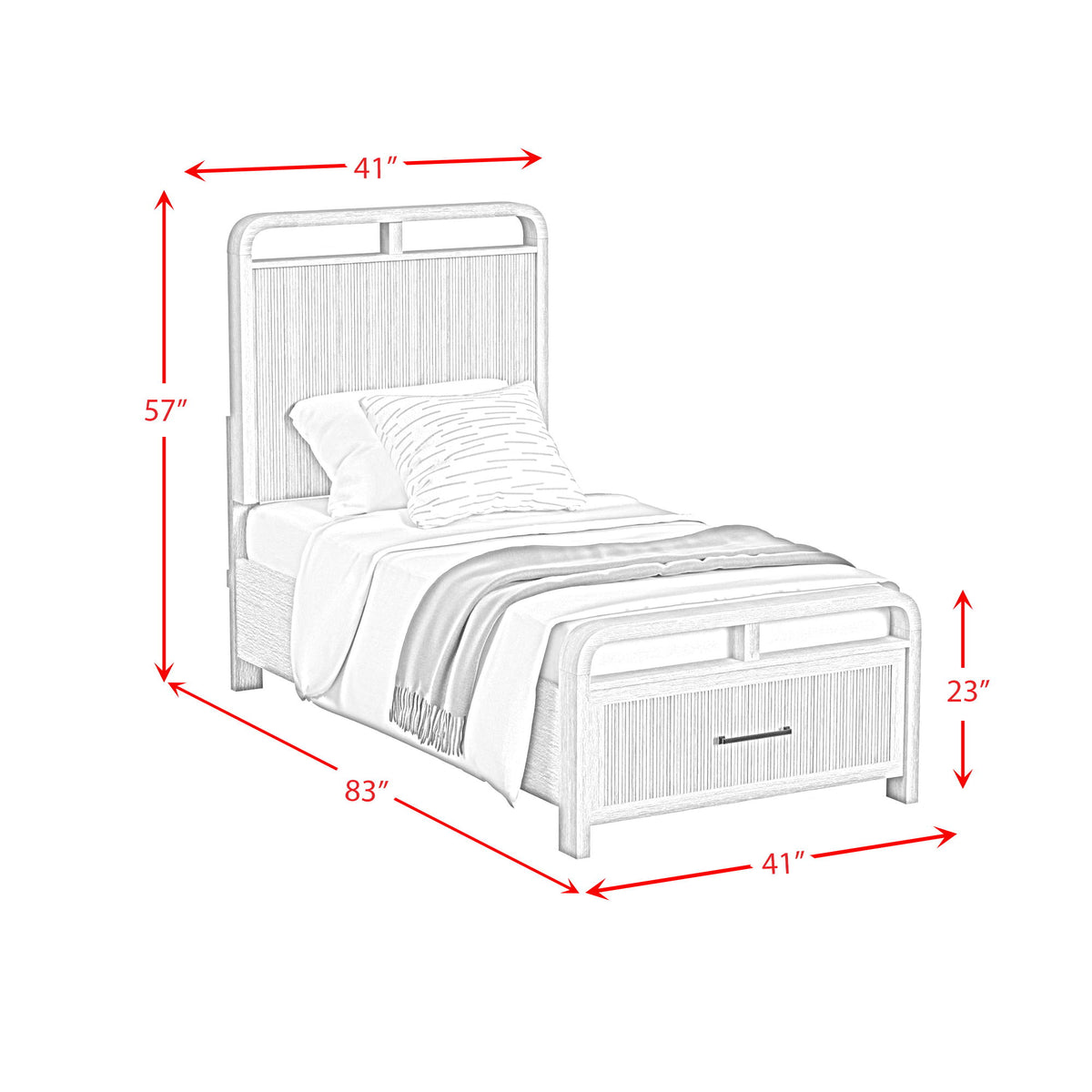 Ridgemont Storage Bedroom Set in Black by Elements International, view 37