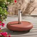 Wheelie - Round Umbrella Base With Stainless Steel Holder