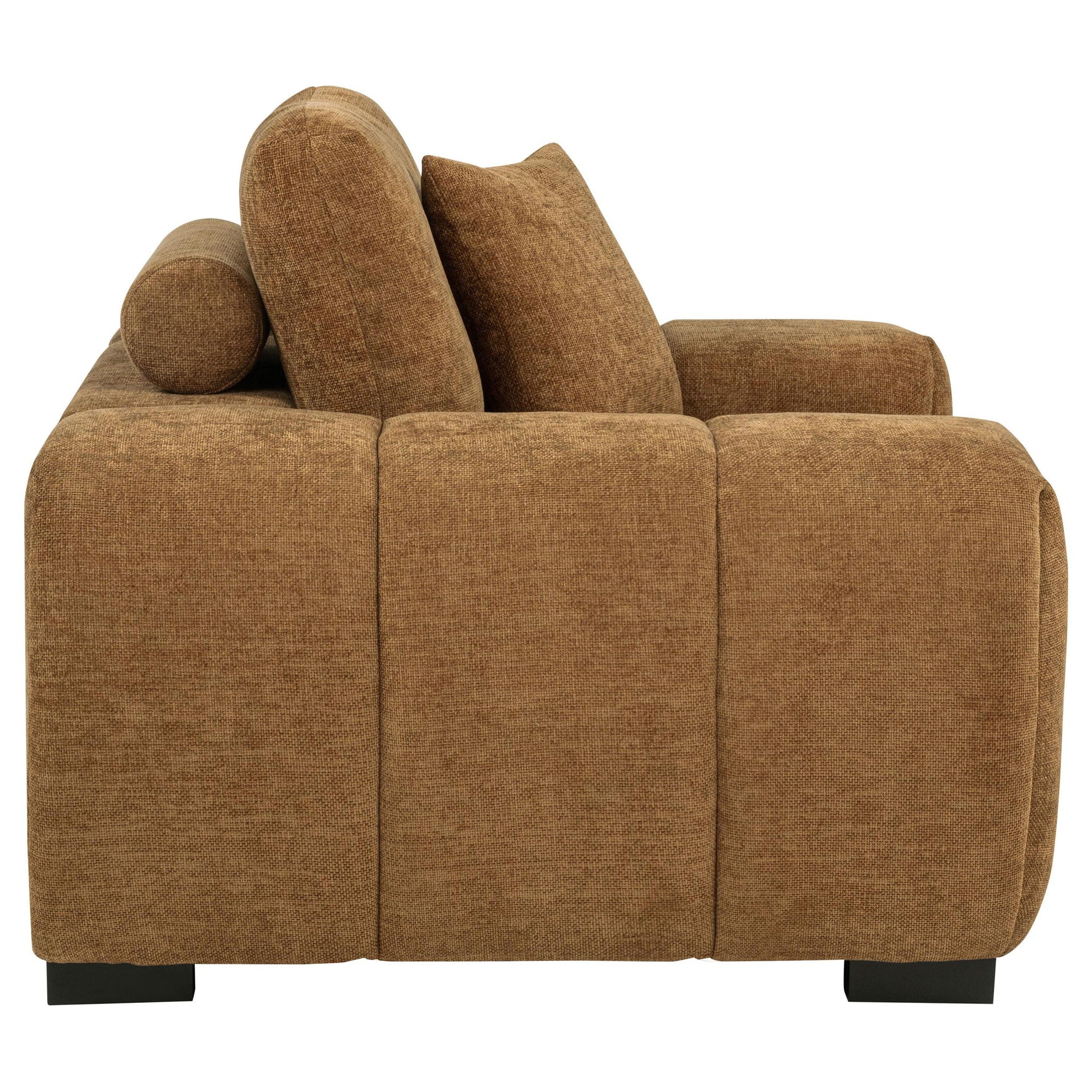 Octavia Upholstered Track Arm Accent Chair Amber - Atlantic Fine Furniture Melbourne FL