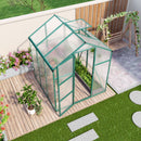 Polycarbonate Walk-In Greenhouse, Raised Base For Outdoor In All Season