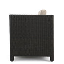 Puerta - Loveseat Outdoor Seating With Water Resistant Cushions - Dark Brown