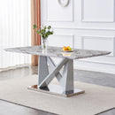 one table and eight chairs,Modern style table and chair set, suitable for restaurants and kitchens  F-VV C-001