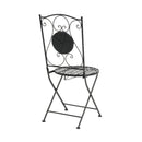 Lambert - Outdoor Chat Set - Black / Red