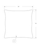 Square Pillows, Insert Included, Decorative Throw, Hypoallergenic Polyester