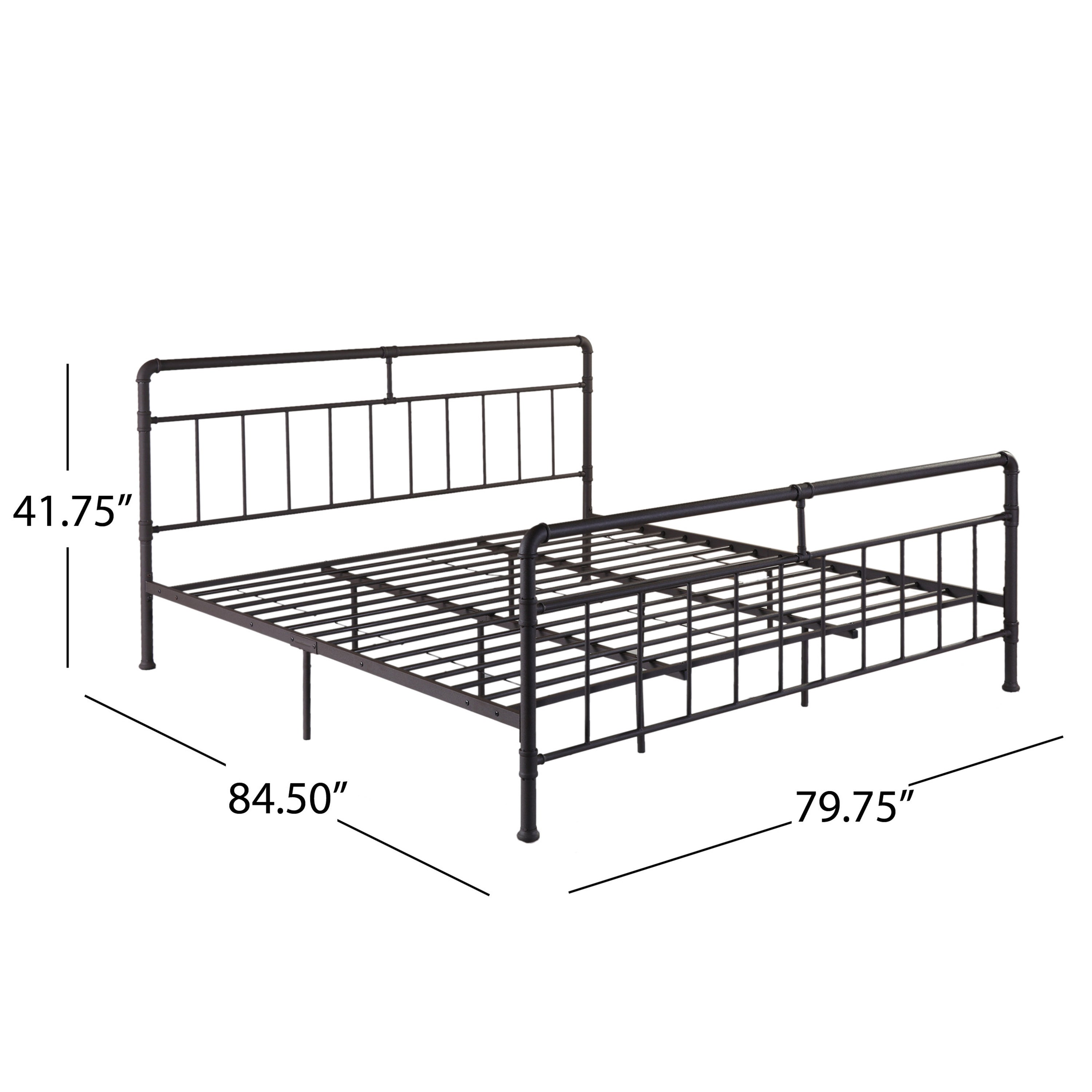 KING SIZE METAL BED - Atlantic Fine Furniture Melbourne FL