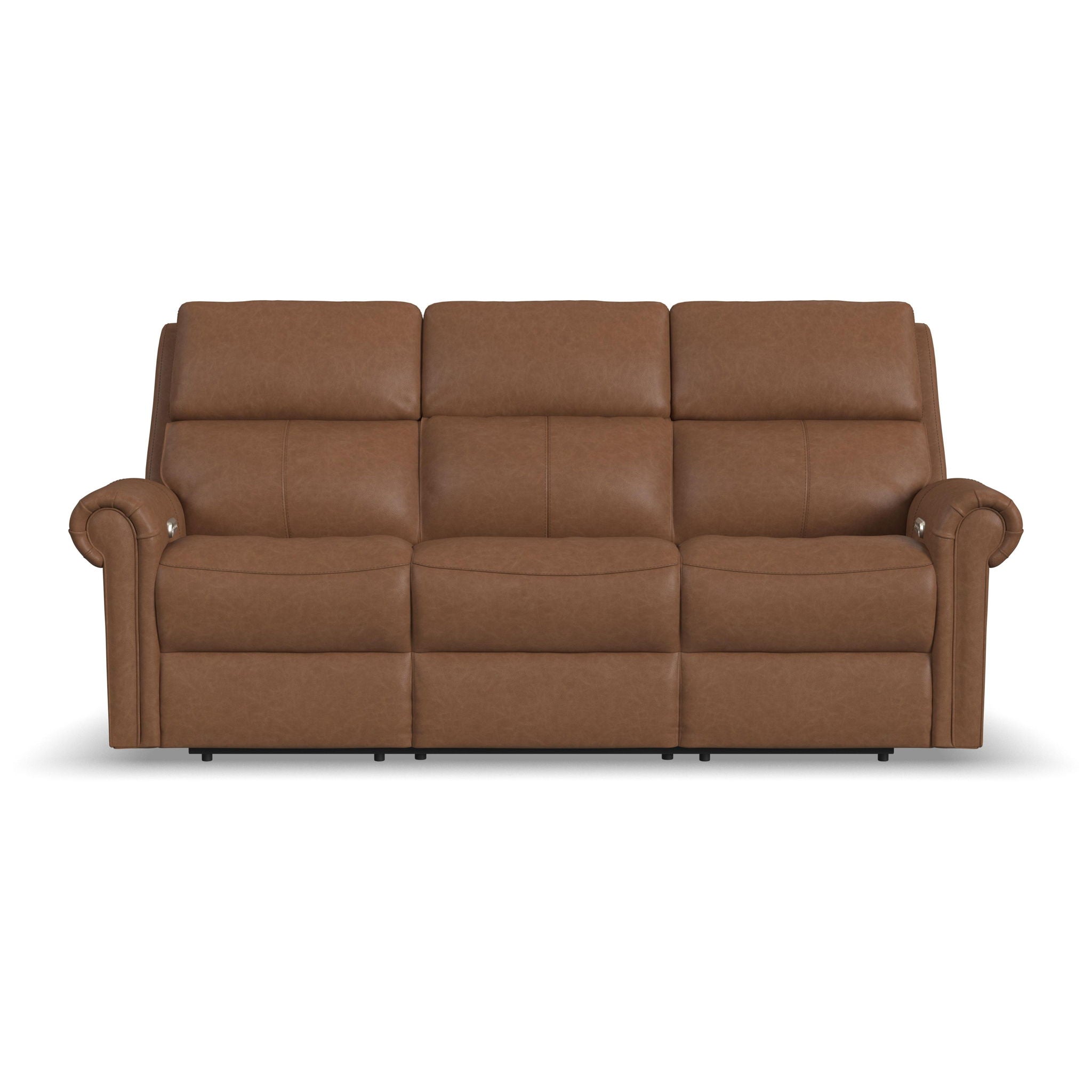 Bernard - Power Reclining Sofa With Console, Power Headrest, & Lumbar